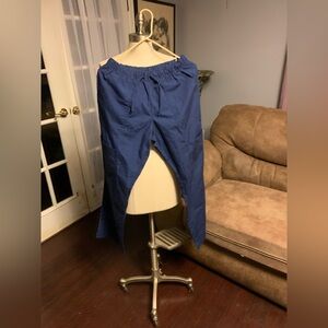 White Cross Dark Blue Medical Scrubs